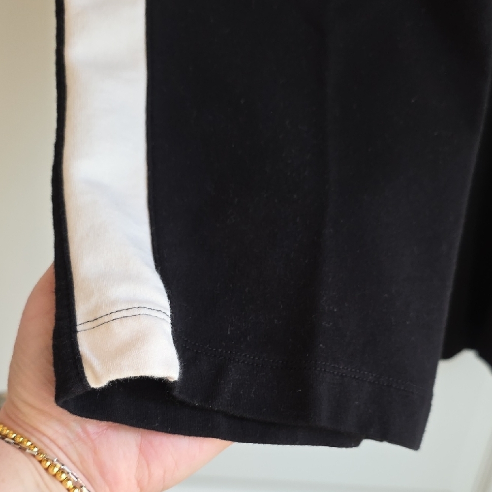 Chico's Black and White Track Pants and Top Set Plus Size - Picture 6 of 10